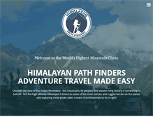 Tablet Screenshot of himalayanpathfinders.com
